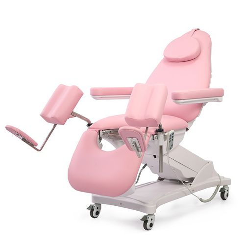Sillón de reconocimiento ginecológico - DP-YF035 - Guangdong Dongpin Beauty & Medical Technology - eléctrico / de altura variable / con respaldo regulable