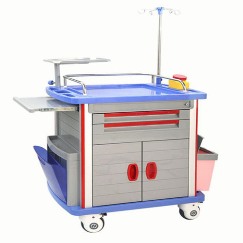 Carro de hospital - DP-HR-355 - Guangdong Dongpin Beauty & Medical Technology - de emergencia / para desfibrilador / para cuidados