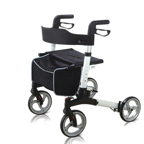 Andador con ruedas con 4 ruedas - DP-SC5025A-N - Guangdong Dongpin Beauty & Medical Technology - marco de aluminio / con asiento / plegable