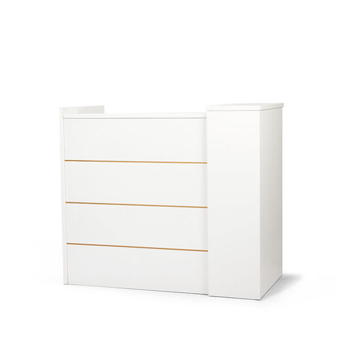 Escritorio rectangular - DP-TL-2201 - Guangdong Dongpin Beauty & Medical Technology - de recepción / con cajón / manual