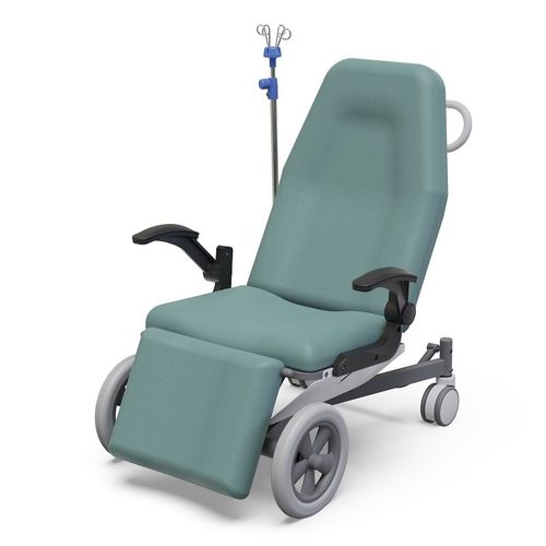 Silla de traslado de pacientes de interior - KFM-PT103 - Guangdong Dongpin Beauty & Medical Technology - reclinable / con respaldo regulable / con ruedas