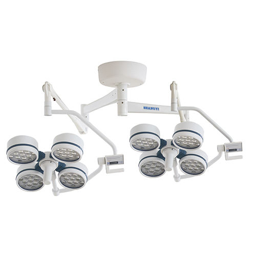 Lámpara cialítica de techo - YD02-LED4+4 - Shanghai Huifeng Medical Instrument - LED / halógena / 2 brazos