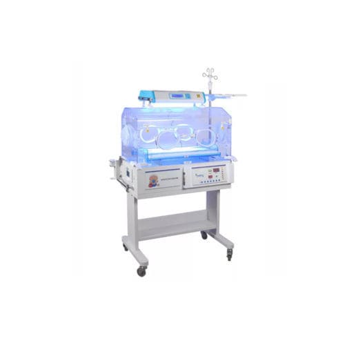 Incubadora neonatal con ruedas - HFBIN-3000B - Shanghai Huifeng Medical Instrument - con báscula / con 4 ventanas de acceso