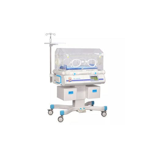 Incubadora neonatal con ruedas - HFBIN-4000B - Shanghai Huifeng Medical Instrument - con báscula / con 4 ventanas de acceso