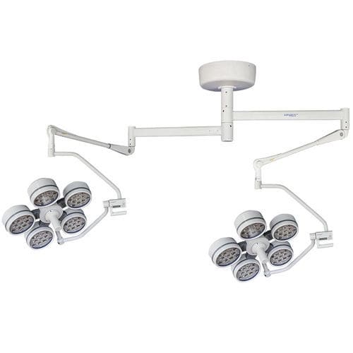 Lámpara cialítica de techo - YD02-LED5+5 - Shanghai Huifeng Medical Instrument - LED / halógena / 2 brazos