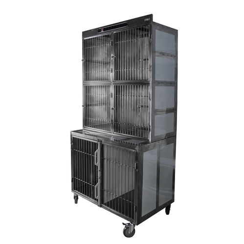 Jaula veterinaria para perros - 80350 - Vetbot - modular / 6 compartimentos / de acero inoxidable