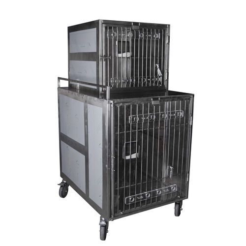 Jaula veterinaria para gatos - 80420  - Vetbot - para perros / modular / 2 compartimentos