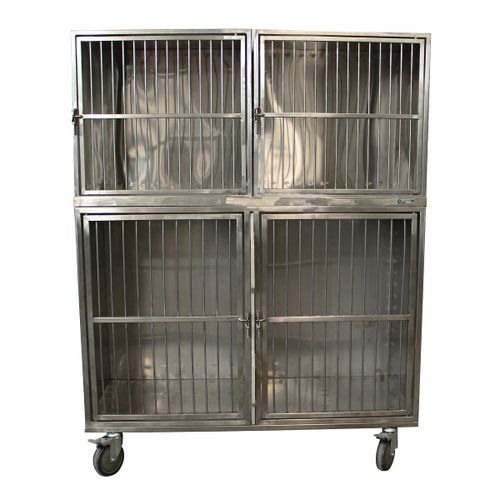 Jaula veterinaria modular -  MVK-14  - Vetbot - de acero inoxidable
