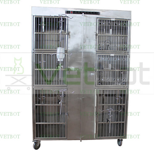 Jaula veterinaria para gatos - 80505  - Vetbot - modular / de acero inoxidable