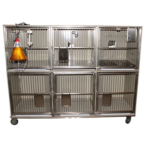 Jaula veterinaria para perros - №80529  - Vetbot - modular / 6 compartimentos / de polipropileno