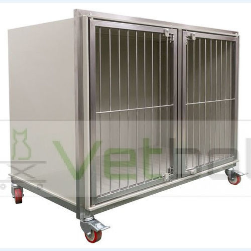 Jaula veterinaria para perros -  VST  - Vetbot - modular / de acero inoxidable / de polipropileno