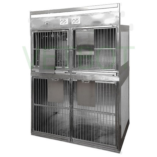 Jaula veterinaria para gatos - №80328.2  - Vetbot - para perros / modular / de acero inoxidable