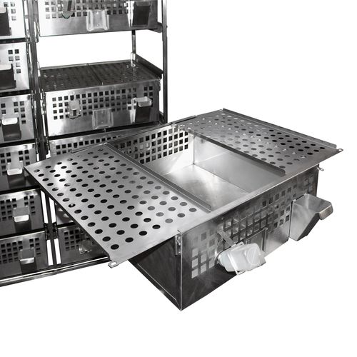 Jaula para la experimentación animal para la investigación preclínica - 1289 - Vetbot - para cobayas / modular / con ruedas