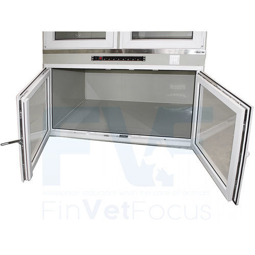 Jaula veterinaria de aislamiento - 80745 - Vetbot - modular / dos cubiertas / con ruedas