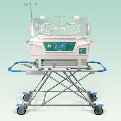 Incubadora neonatal con ruedas - BabyLife® BLF-2001T - MEDICOR Elektronika - eléctrica / con 4 ventanas de acceso