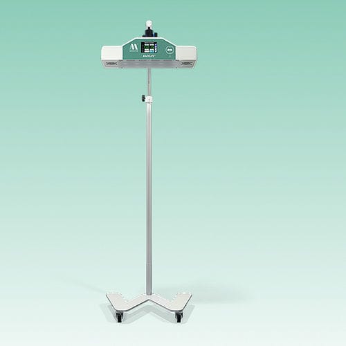 Lámpara de fototerapia neonatal - BabyLife® KLA-145L - MEDICOR Elektronika - con ruedas / de luz azul