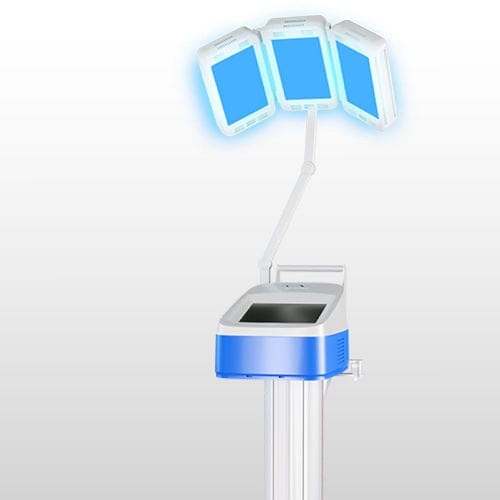 Lámpara de fototerapia estética - Modula FLE - Wavemed - con ruedas / de luz azul