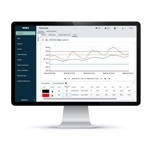 Software médico - viewLinc - Vaisala - para evaluaciones medioambientales / de control / para informes