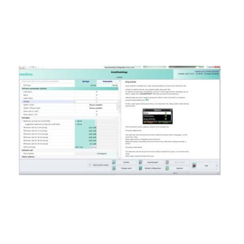 Módulo de software médico - Configurator - Medima - de gestión de bombas de infusión / procesos basados en la web