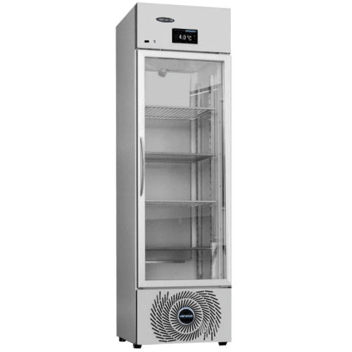 Refrigerador médico - M-VPV 340 IoTty - unifrigor - de tipo armario / con 1 puerta / con puerta de cristal