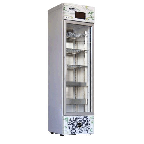 Refrigerador médico - M-VPV 460 IoTty - unifrigor - de tipo armario / con 1 puerta / con puerta de cristal