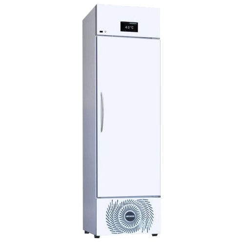 Refrigerador médico - M-APV 530 - unifrigor - de tipo armario / con 1 puerta / de acero inoxidable