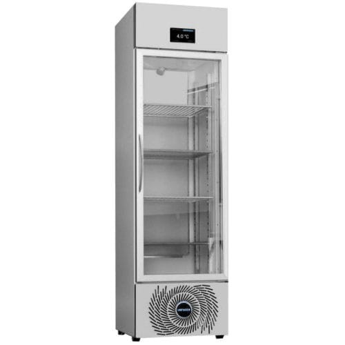 Refrigerador médico - M-VPV 530 - unifrigor - de tipo armario / con 1 puerta / con puerta de cristal