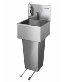 Fregadero médico - CS1  - CIROLDI SPA - 1 estación / de acero inoxidable / con pedal