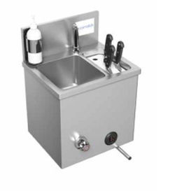 Fregadero 1 estación - CS15 - CIROLDI SPA - de acero inoxidable / con pedal