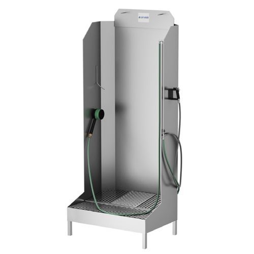 Estación de limpieza para zapatos - TRISERVICE - CIROLDI SPA - de acero inoxidable