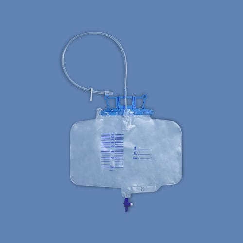 Kit de drenaje urinario - Tecnoline - graduada / con válvula antireflujo