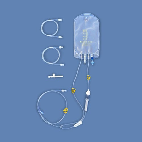 Set de perfusión autohemoterapia - TECNO3CCC - TEC773 - Tecnoline - policloruro de vinilo / con conector en Y / con filtro para prevenir la contaminación de partículas