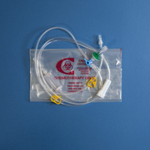 Set de perfusión intravenoso veterinario - Tecnoline - quimioterapia / con grifo / con cámara de goteo