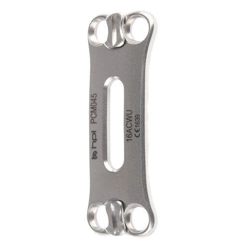 Placa de artrodesis cervical - MORPHO - H.P.I. Medical - bloqueada / metálica / 1 nivel