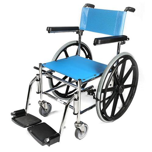 Asiento de baño con reposabrazos - Galkal - con ruedas / con reposapiés / con respaldo