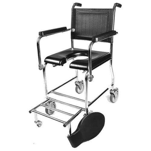 Silla de ducha con reposabrazos - Nursing - Galkal - con ruedas / con apertura higiénica