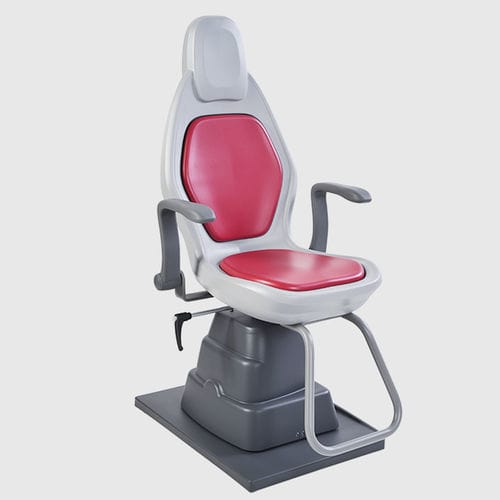 Sillón de reconocimiento de oftalmología - ROOKIE - Meccanottica Mazza - eléctrico / de altura variable / con reposapiernas