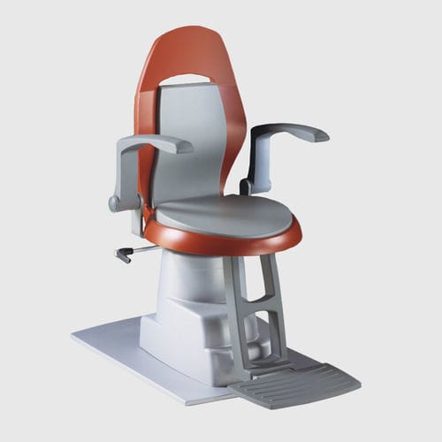 Sillón de reconocimiento de oftalmología - SOUL PLUS - Meccanottica Mazza - eléctrico / de altura variable / con reposapiernas