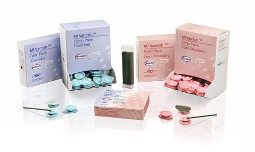Material dental de fluoruro - MI - GC Orthodontics - barnizado / para restauración dental