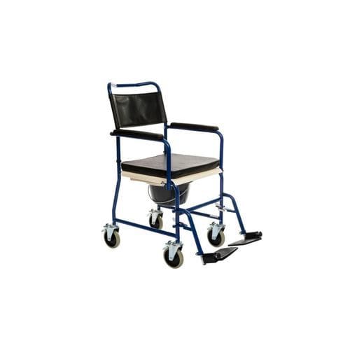 Silla con orinal para adulto - ALT-1200  - Alerta Medical - con reposabrazos / con cubo / con ruedas