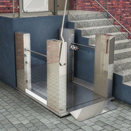 Plataforma elevadora para silla de ruedas - MB QUATTRO - Herkules Liftwerk - de suelo