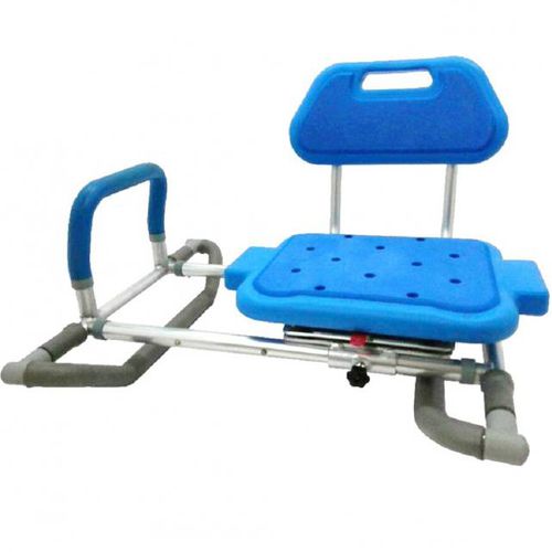 Asiento de baño con reposabrazos - HB7056-BL - Forever Young Enterprise - con respaldo / suspendido / giratorio
