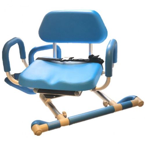 Asiento de baño con reposabrazos - HB7058-BL - Forever Young Enterprise - con respaldo / giratorio