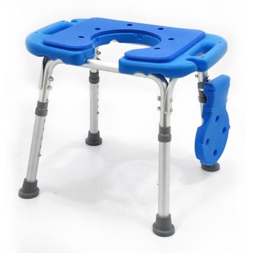 Silla de ducha con apertura higiénica - HS7048B-BL - Forever Young Enterprise - de altura variable