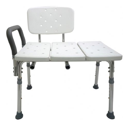 Silla de ducha con reposabrazos - HS3214-WH - Forever Young Enterprise - con respaldo / de altura variable / bariátrica