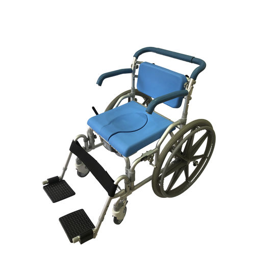 Silla con orinal bariátrica - HS6667-BL - Forever Young Enterprise - con reposabrazos / con ruedas / con reposapiés