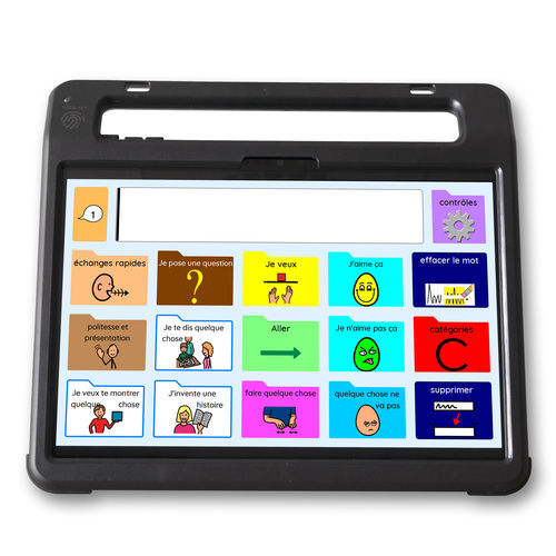 Sistema de comunicación alternativa digital - Vibe 12⁺ - JABBLA BV - tableta / portátil / con pantalla táctil