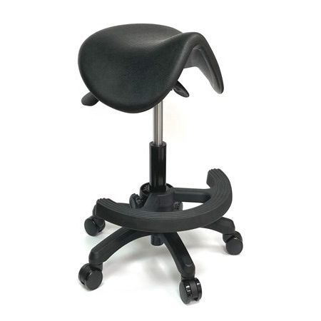 Silla de laboratorio - SAD1-P - Sunjoy Enterprises - con ruedas / sin respaldo / con forma de silla de montar