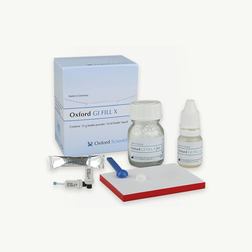 Adhesivo dental para restauración dental - GI FILL X - First Scientific Dental Materials GmbH - vidrio ionómero / líquido