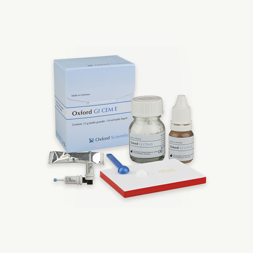 Adhesivo dental para restauración dental - GI CEM E - First Scientific Dental Materials GmbH - vidrio ionómero / de adhesión química